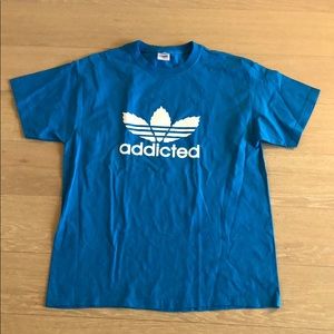 NWOT Mens Fruit of the Loom Addicted T-shirt